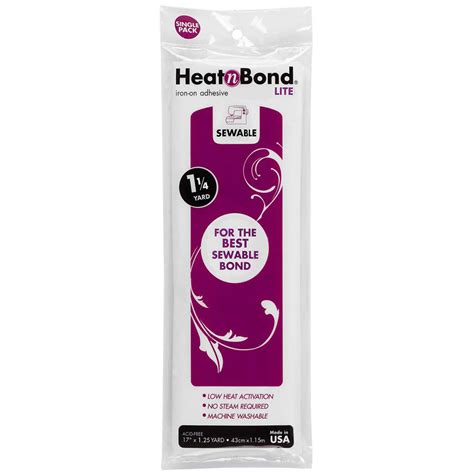 Heat N Bond, Lite Fusible Interfacing - 17" x 1-1/4yd