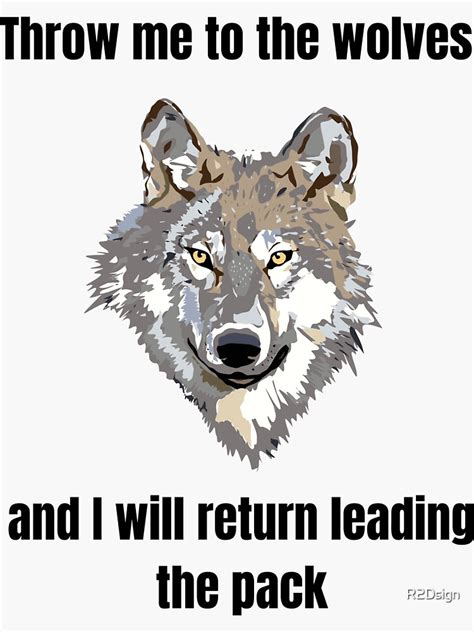 "Leader wolf pack - Wolf quotes" Sticker for Sale by R2Dsign | Redbubble