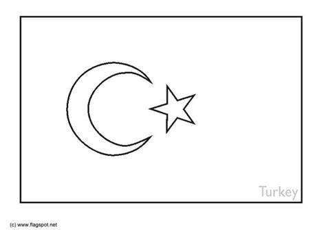 the flag of turkey is shown in black and white, with a star on top