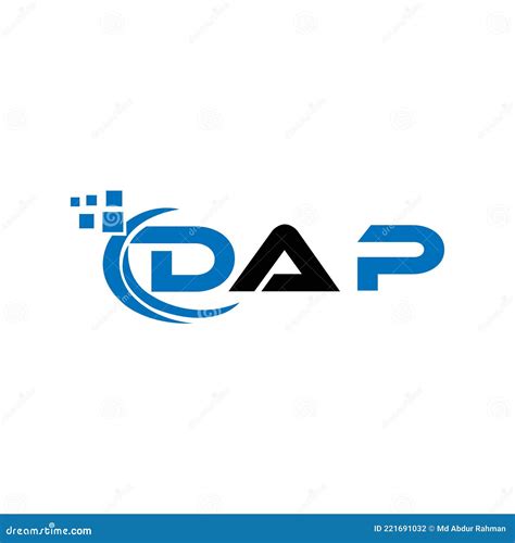 DAP Letter Logo Design on White Background. DAP Creative Initials ...