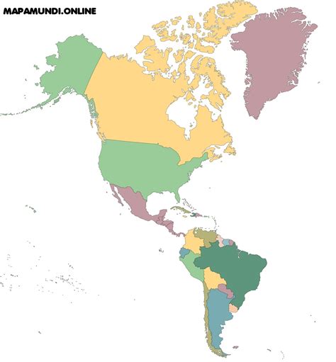 Mapa Politico De America Sin Nombres | Porn Sex Picture