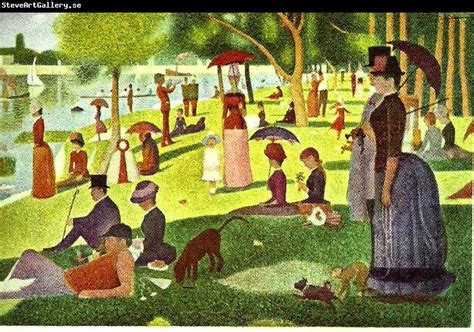 "Sunday Afternoon" by Georges Seurat | Artist- Georges Seurat (paint)…