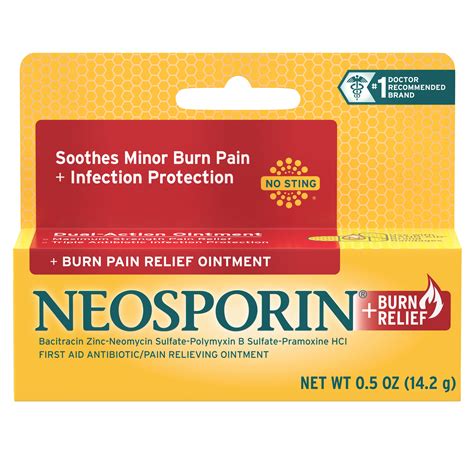 Neosporin Burn Relief & First-Aid Antibiotic Ointment,.5 oz - Walmart ...