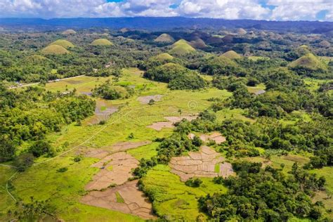 Chocolate Hills, Philippines, Bohol Island. Aerial View from the Drone ...