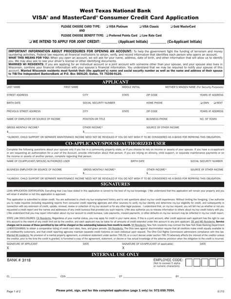 Credit Card Application ≡ Fill Out Printable PDF Forms Online