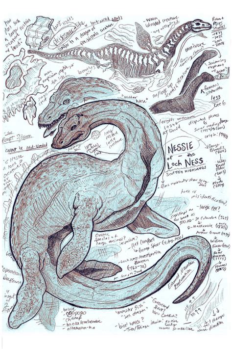 Nessie, the Loch Ness Monster Study by Kway100 on DeviantArt