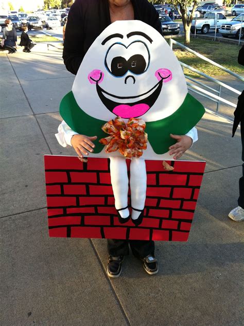 A HUMPTY DUMPTY COSTUME I MADE | Alice in wonderland play | Pinterest ...