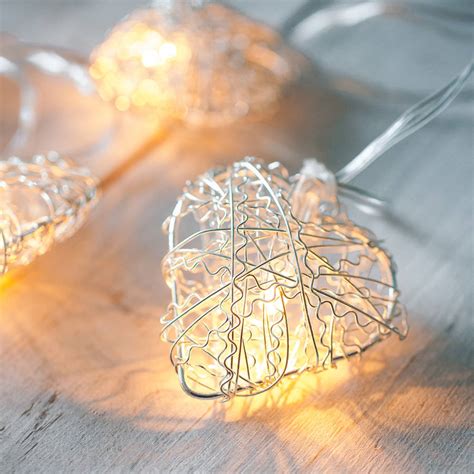 Heart Battery Fairy Lights By Lights4fun