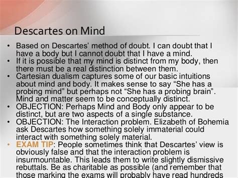 Essays descartes method doubt