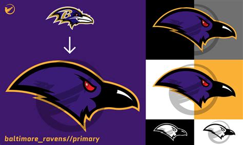 Baltimore Ravens Logo Redesign Concept on Behance