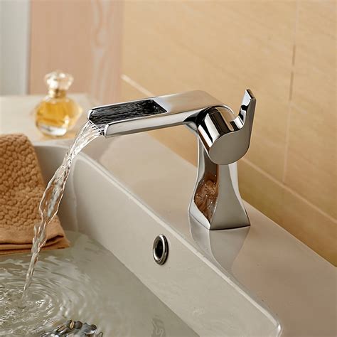 Bathroom Faucets Waterfall - Signature Hardware Melton Waterfall ...