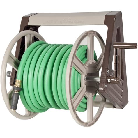 NeverLeak by Ames Plastic 225-ft Wall-Mount Hose Reel in the Garden ...