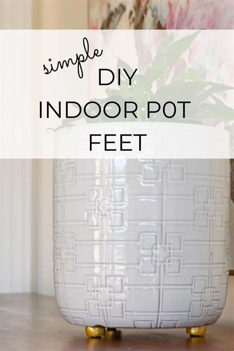 DIY Indoor Pot Feet | Protect Your Furniture and Beautify Your Plants