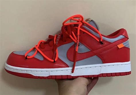 Off-White Nike Dunk Low University Red Release Info | SneakerNews.com