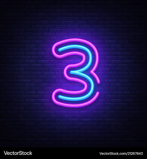 Numbers Neon Sign