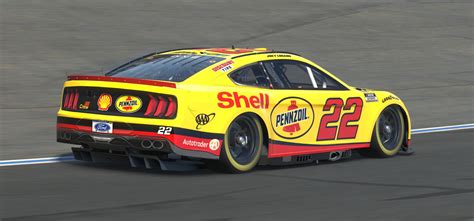 Joey Logano Shell Pennzoil Mustang 2023 Concept Numbered by Doug DeNise ...