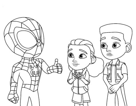 Free Spidey and His Amazing Friends Coloring Page - Free Printable ...