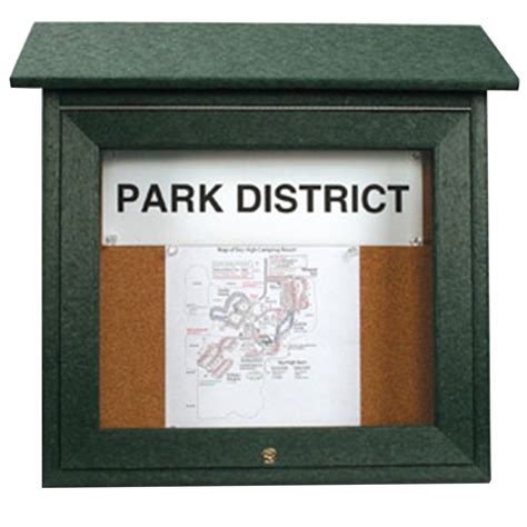 Outdoor Enclosed Mini Bulletin Board - 18"H x 18"W | Schools In