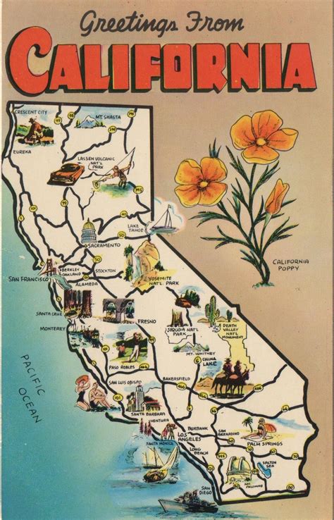 1940's California Postcard. Hagins collection. | California postcard ...