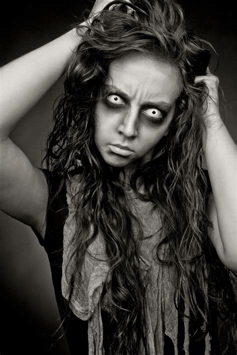 Adrienne Beacco Photography , scary , halloween , studio , black and ...