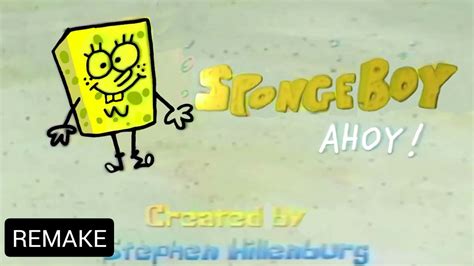 Spongeboy Ahoy! (1996) logo remake/Spongeboy Ahoy! (1996) logo mejorado ...