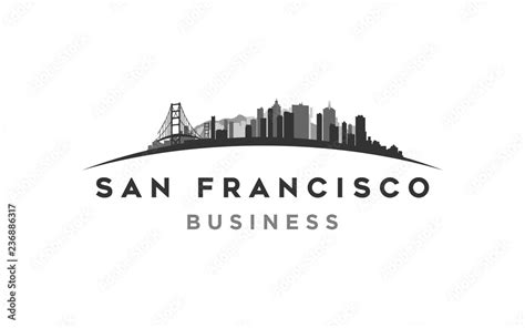 san francisco modern city landscape skyline logo design inspiration ...