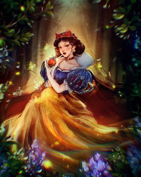 ROY THE ART on Instagram: “🍎SNOW WHITE🍎 _DISNEY PRINCESS FANART_ “Magic ...