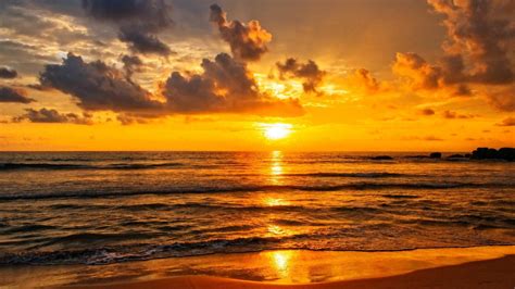 Sunset Over The Ocean Wallpapers - Wallpaper Cave