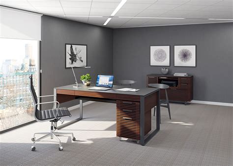 Corridor 6521 Modern Executive Office Desk | BDI Furniture | West ...