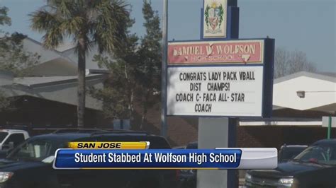 Student stabbed at Wolfson High School