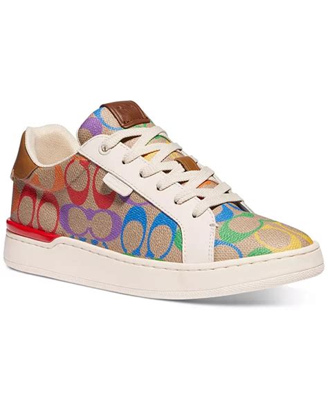 COACH Women's Lowline Rainbow Signature Pride Sneakers - Macy's ...