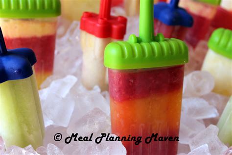 Homemade Frozen Fruit Juice Pops - Meal Planning Maven