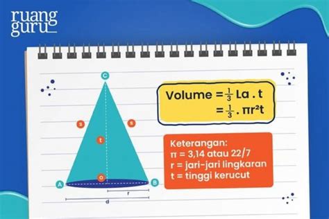 Contoh Soal Volume Kerucut dan Penyelesaiannya untuk Tugas Sekolah ...