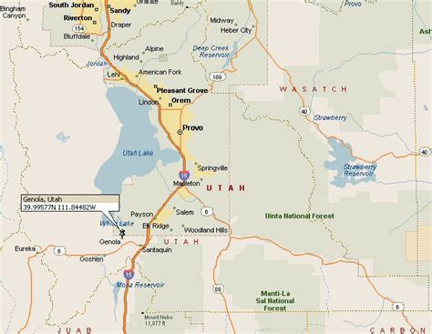 Genola, Utah Map 2