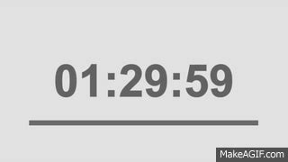 1,5 hour countdown timer / 90 minute countdown timer with signal on ...