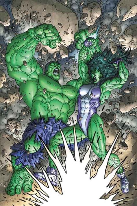 Hulk vs. She-Hulk by Scott Kolins | Hulk art, Hulk marvel, Incredible hulk