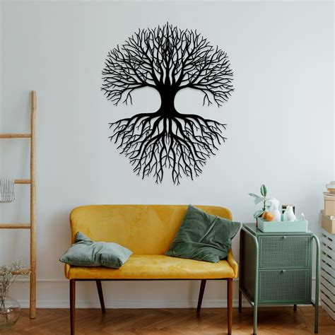 Tree of Life Metal Wall Art, Tree of Life Sign, Metal Branch Wall Decor ...