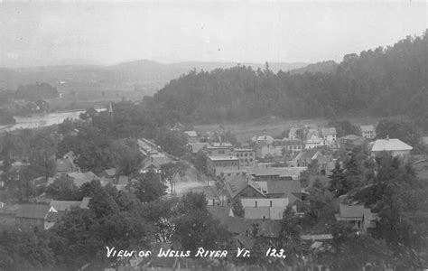 Wells River Vermont Birds Eye View Real Photo Vintage Postcard AA59391 ...