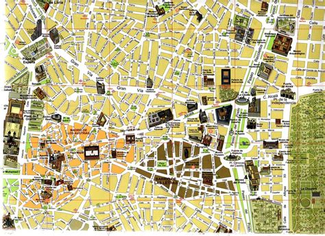 Madrid tourist map - Full size