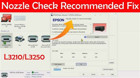 Nozzle Check Recommended Epson L3210/L3250 Fix 100% Tested || Epson ...