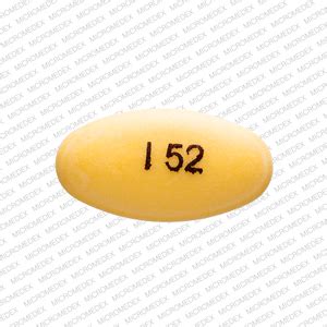 I 52 Pill Images (Yellow / Elliptical / Oval)