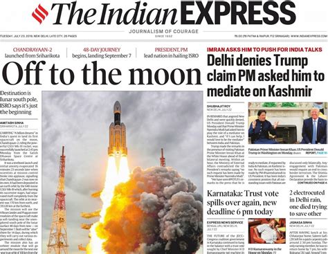 From over the moon to reaching its dark side: How Indian newspapers ...