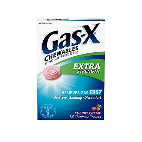 Gas-X Chewable Tablets-Cherry Creme-18 ct. - Walmart.com - Walmart.com