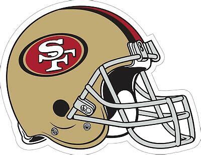 San Francisco 49ers HELMET Logo Vinyl Decal / Sticker CHOOSE SIZE 3'-12 ...