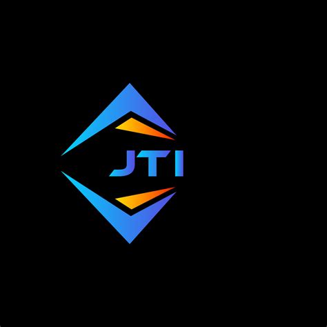 JTI abstract technology logo design on Black background. JTI creative ...