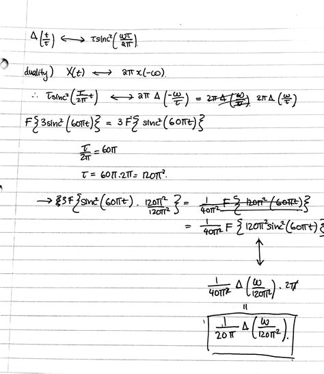 signal processing - Fourier transform of a 3sinc^2(100πt) - Mathematics ...