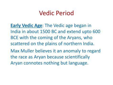 PPT - Vedic Period or Vedic Age PowerPoint Presentation, free download ...