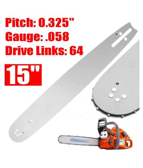 Buy 15'' Chainsaw Guide Bar 0.325'' .058 64DL For HUSQVARNA 235 235E ...