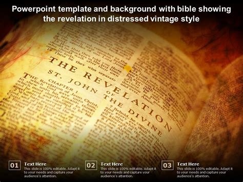 Powerpoint Template And Background With Bible Showing The Revelation In ...