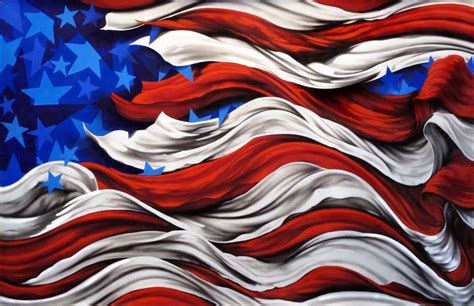 America pt.II by graffiti artist Erni Vales | American flag painting ...